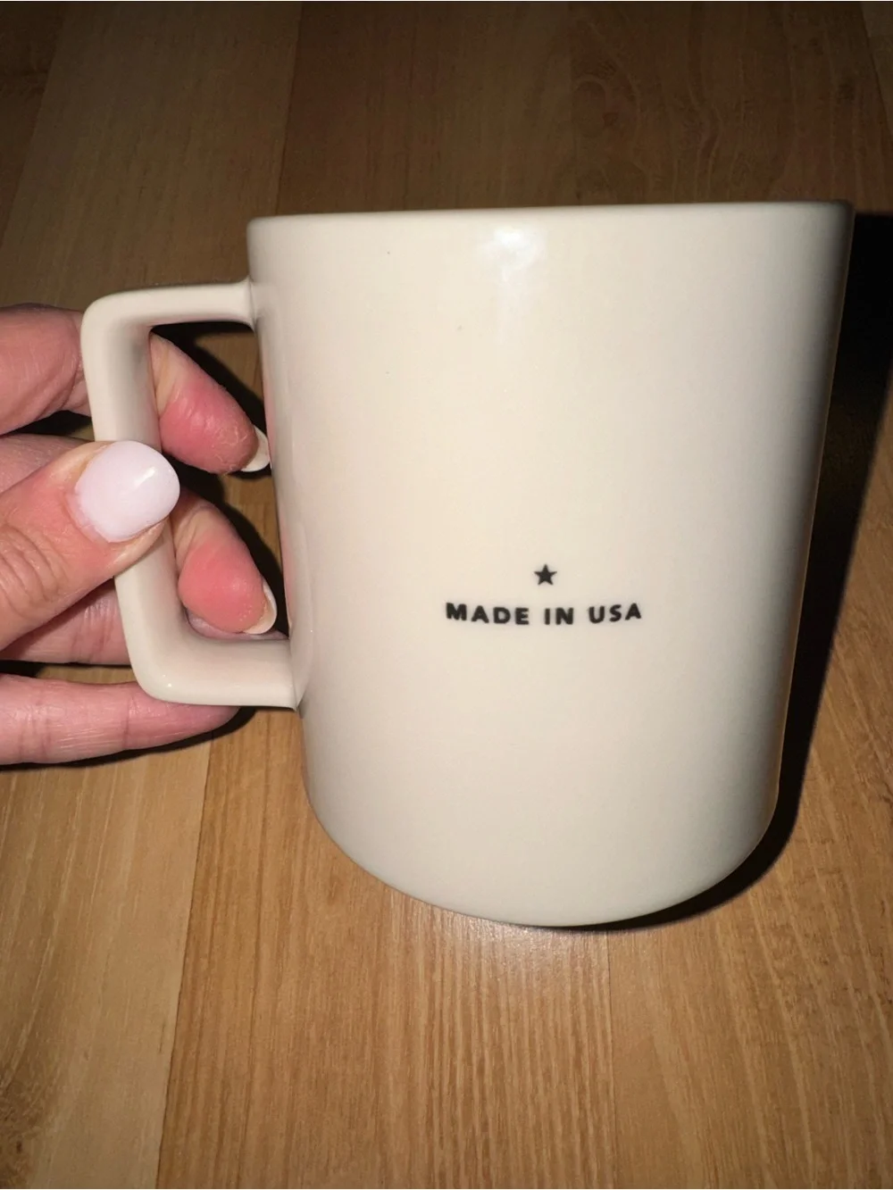 Starbucks Cream Ceramic Mug with Black Siren Logo